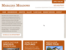 Tablet Screenshot of maralisameadows.com